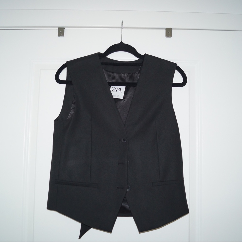 Zara Black Vest
